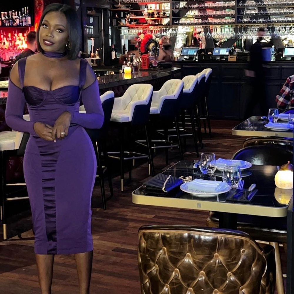 House of CB purple dress